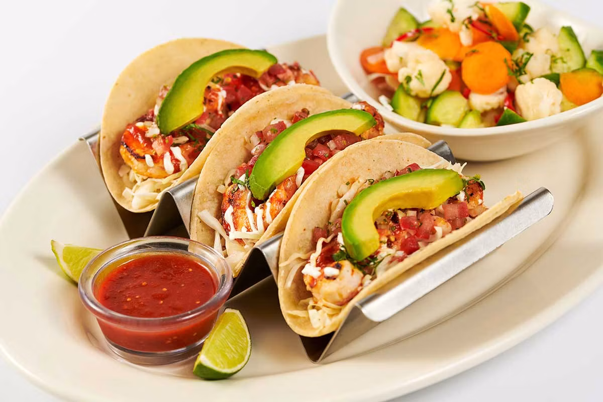 SkinnyLicious Shrimp Soft Tacos - The Cheesecake Factory Menu Prices 2026